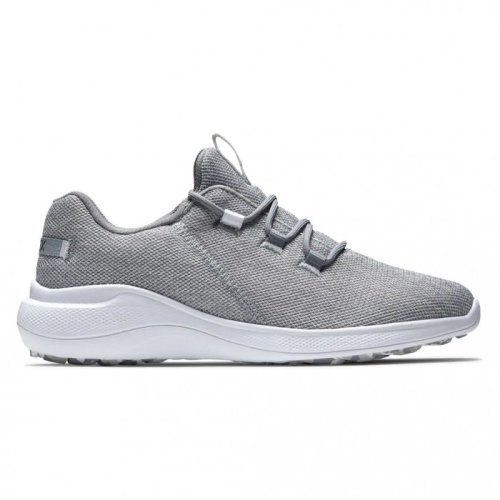 Footjoy Flex Coastal Spiklösa Golfskor Dam Silver / Vita | RAUYC-3201