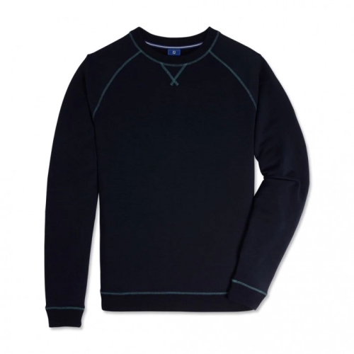 Footjoy French Terry Crewneck Jacket Herr Marinblå | UWYMK-3492