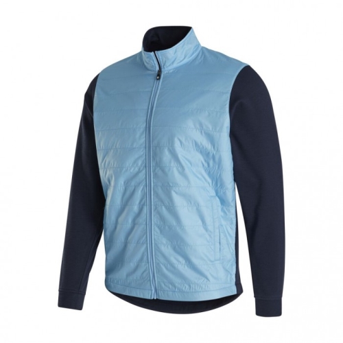 Footjoy Full-Zip Hybrid Jacket Herr Ljusblå / Marinblå | JFPIB-6831