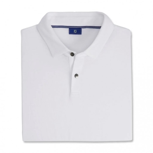 Footjoy Heather Jersey Skjorta Herr Vita | HSEZD-7968
