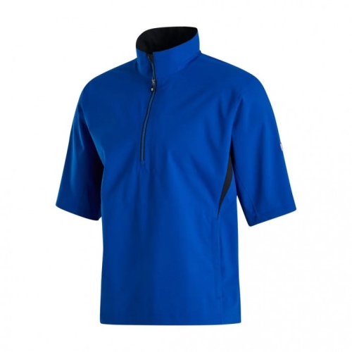 Footjoy HydroLite Kort Sleeve Skjorta Herr Kungsblått / Svarta | IYVZL-4378