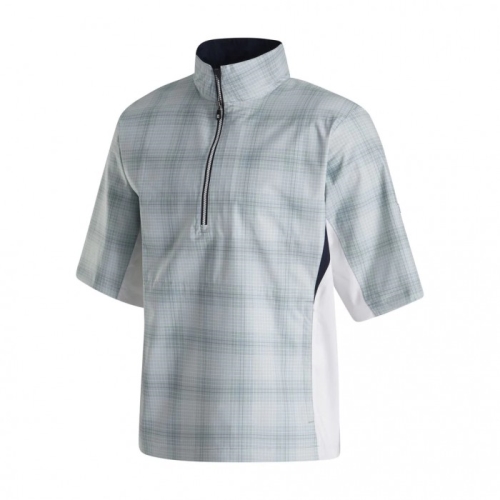 Footjoy HydroLite Kort Sleeve Skjorta Herr Grå / Vita | UYEWT-7802