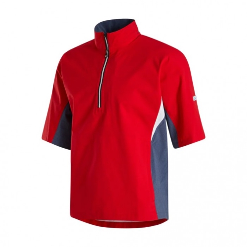 Footjoy HydroLite Kort Sleeve Skjorta Herr Röda | XVRLS-2693