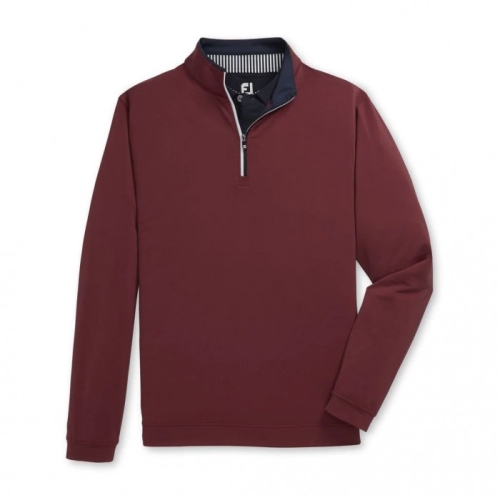 Footjoy Lightweight Quarter-Zip Jacket Herr Röda / Marinblå | BJXSI-9246