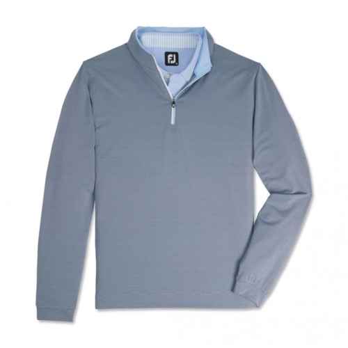 Footjoy Lightweight Quarter-Zip Jacket Herr Marinblå / Ljusblå | FHLZW-7085