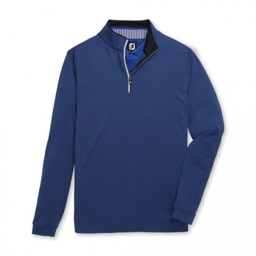 Footjoy Lightweight Quarter-Zip Jacket Herr Svarta / Kungsblått | ULWXD-7826