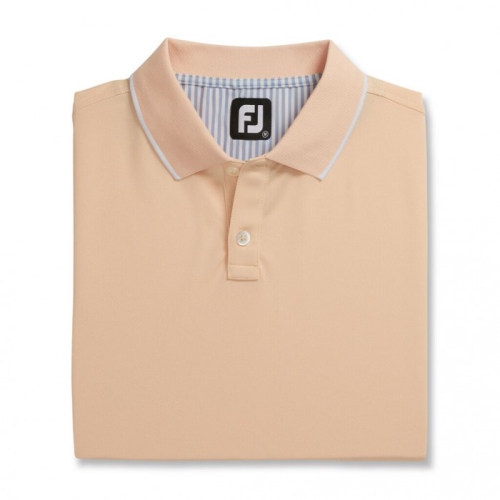 Footjoy Limited Edition Pique Solid Knit Collar Skjorta Herr Korall | RONVW-7430