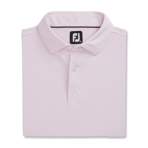 Footjoy Performance Stretch Pique Solid Self Collar Skjorta Herr Rosa | JEPHT-8514