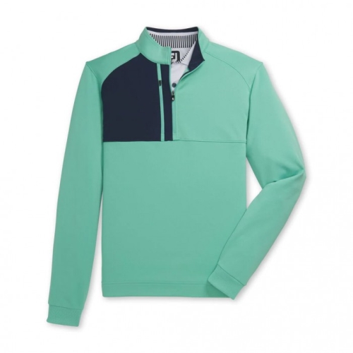 Footjoy Pique Sport Mid-Layer Jacket Herr Gröna | BGJZK-9416