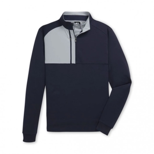 Footjoy Pique Sport Mid-Layer Jacket Herr Marinblå | FDMYV-5278