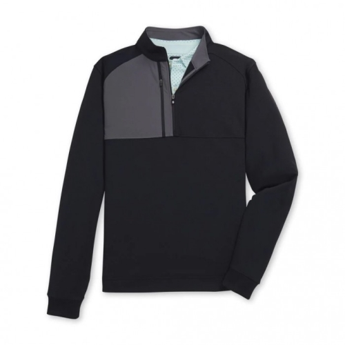 Footjoy Pique Sport Mid-Layer Jacket Herr Svarta | YGRAK-0281