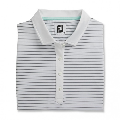 Footjoy Sleeveless Pinstripe Skjorta Dam Vita | LSIYH-6451