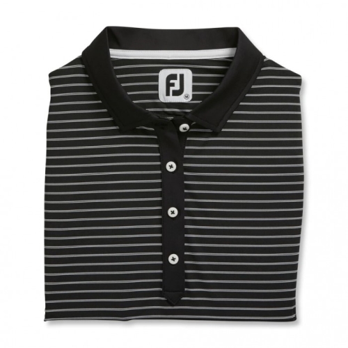 Footjoy Sleeveless Pinstripe Skjorta Dam Svarta | SIADG-1452