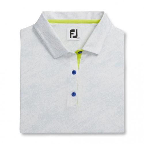 Footjoy Tonal Print Skjorta Dam Vita | WNHQV-5041