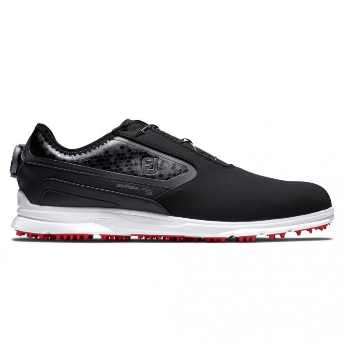 Footjoy Superlites XP BOA Spiklösa Golfskor Herr Svarta | KGYWC-1542