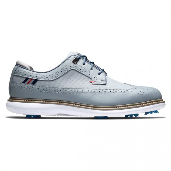 Footjoy Traditions - Shield Tip Spik Golfskor Herr Grå | WOPVS-5438